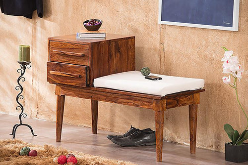 Aeko One Seater Bench Made Of Sheesham Wood