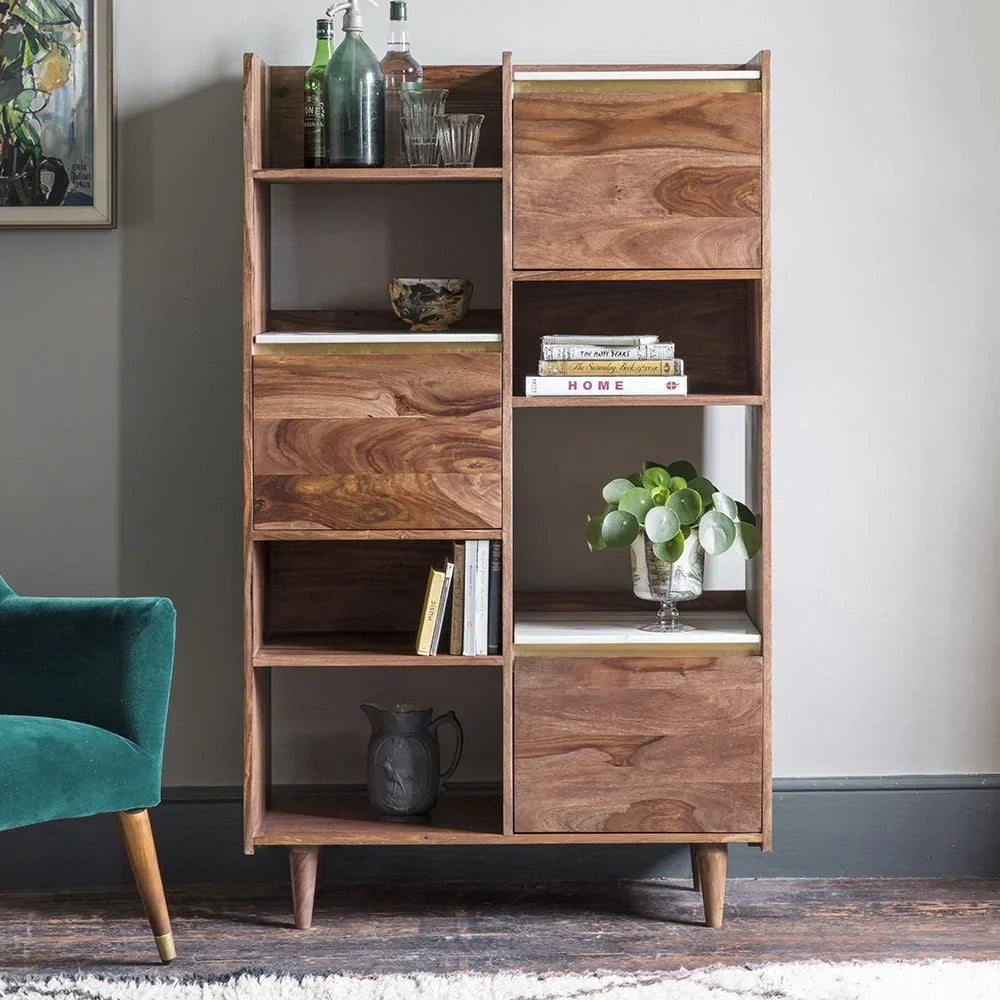 Arko Open Bookcase Made Of Sheesham Wood